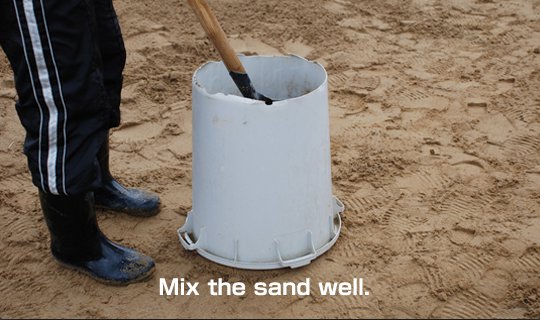 Let’s make a foundation of sand sculpture 4