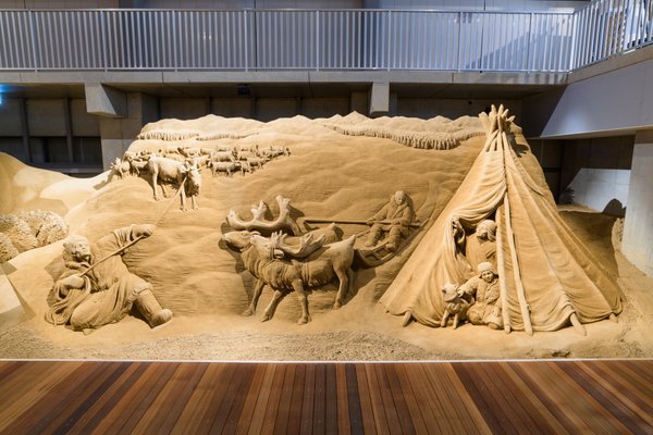 砂の美術館第11期作品画像 北欧の原風景 サーミ族