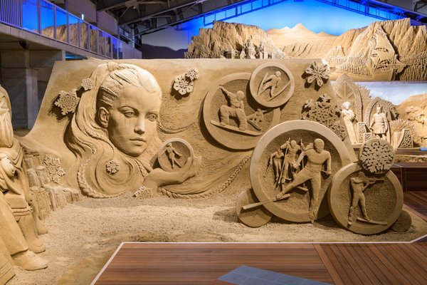 砂の美術館第11期作品画像 冬のスポーツ