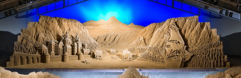 砂の美術館第11期作品画像 フィヨルドの風景