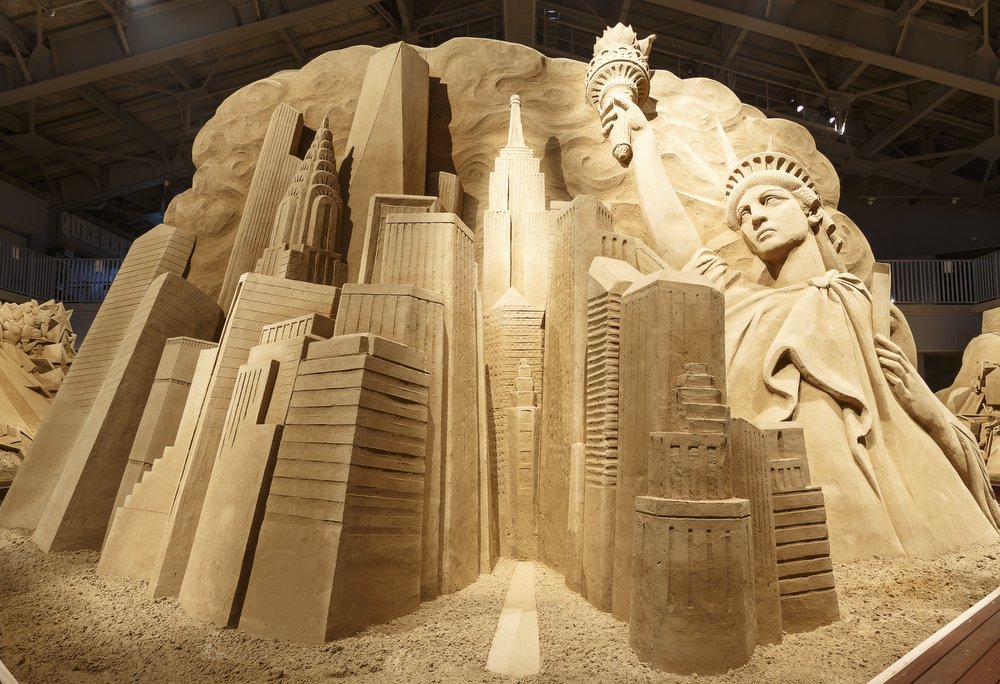 砂の美術館第1期作品画像 ニューヨークの摩天楼